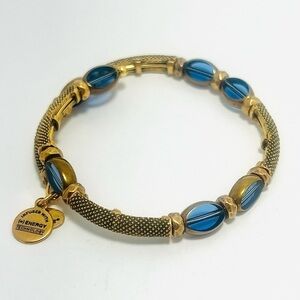 Alex and Ani Vintage 66 “Beaded and Metal”  Wrap Bracelet. Gold Finish